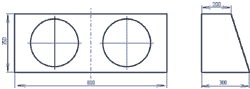 Эскиз корпуса сабвуфера